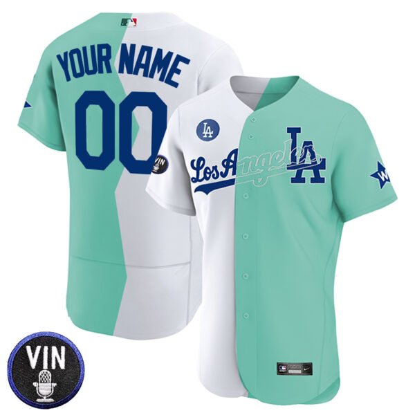 Los Angeles Dodgers Vin Scully Patch Custom Name & Number Flex Base Jersey Collection - All Stitched - Image 5