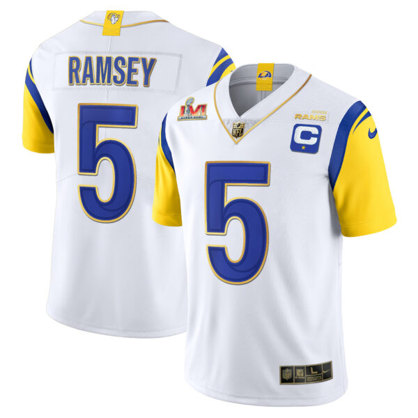 Los Angeles Rams Super Bowl LVI Vapor Gold Trim Jersey - All Stitched - Image 4