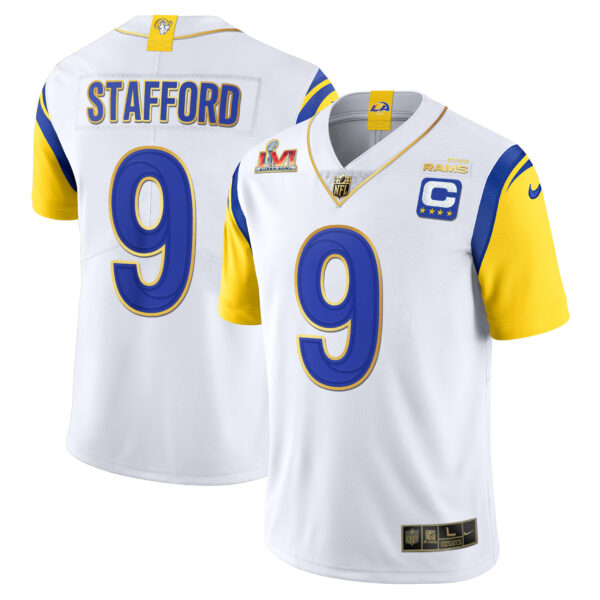 Los Angeles Rams Super Bowl LVI Vapor Gold Trim Jersey - All Stitched - Image 3