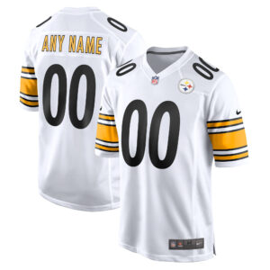 Steelers Game White and Game Back Custom Name and Number - All Stitched