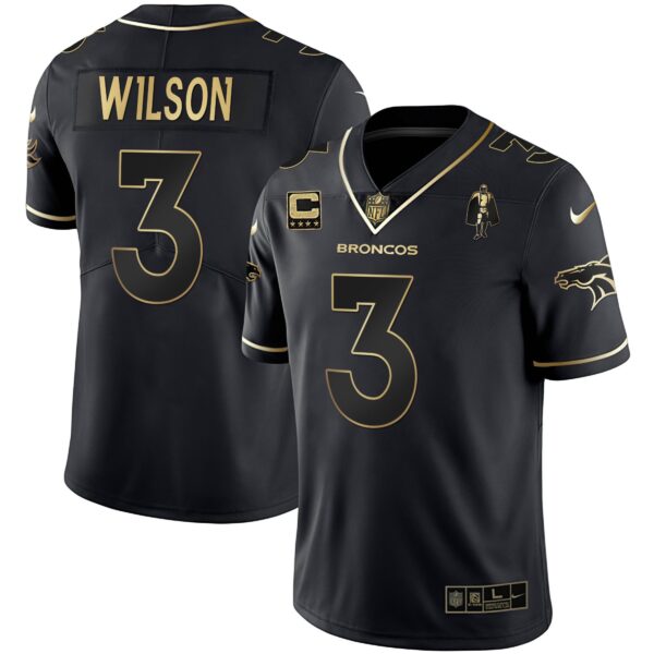 Women's Denver Broncos White Gold and Black Gold Jersey - All Stitched - Image 6