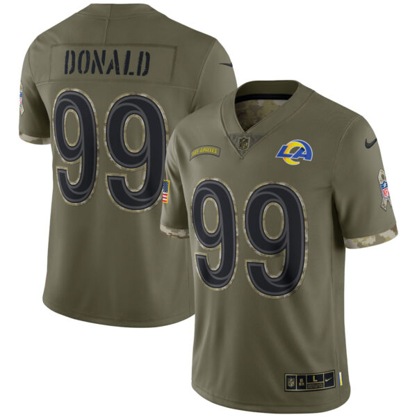 Men's Los Angeles Rams Super Bowl LVI Black Gold Jersey - All Stitched - Image 6