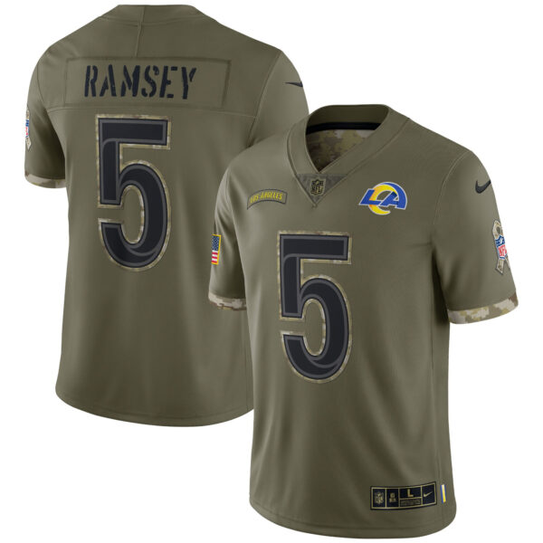 Men's Los Angeles Rams Super Bowl LVI Black Gold Jersey - All Stitched - Image 8