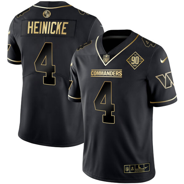 Women's Washington Commanders White Gold & Black Gold Vapor Limited Jersey - All Stitched - Image 8