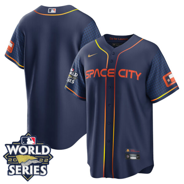 Men's Houston Astros Space City 2022 World Series Jersey – All Stitched - Image 14