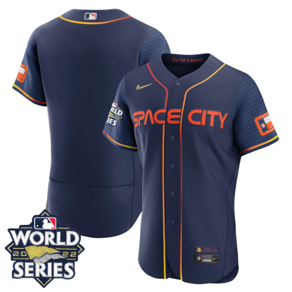 Men's Houston Astros Space City 2022 World Series Jersey – All Stitched - Image 7