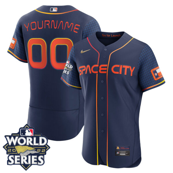 Houston Astros Space City Custom Name and Number Jersey - All Stitched - Image 2