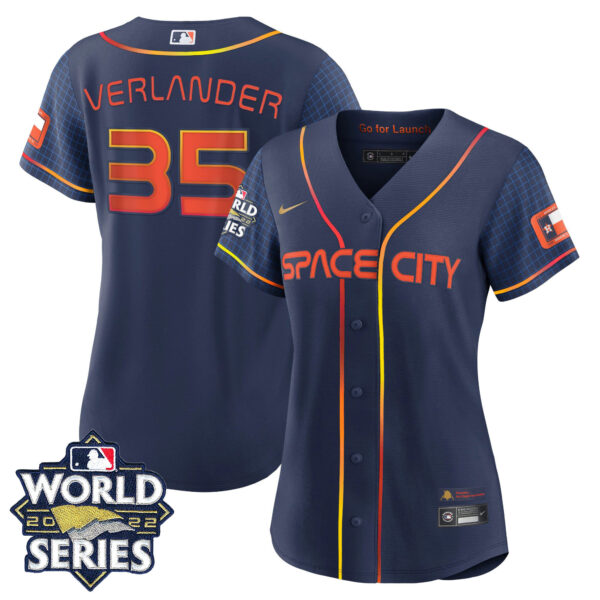 Women's Houston Astros Space City 2022 World Series Jersey – All Stitched - Image 5
