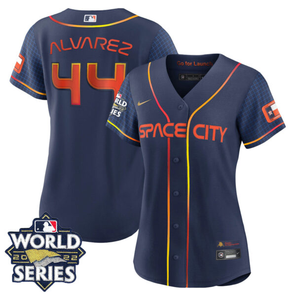 Women's Houston Astros Space City 2022 World Series Jersey – All Stitched - Image 2