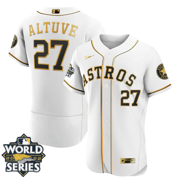 Youth's Houston Astros 2022 World Series Player Jersey - All Stitched - Image 3