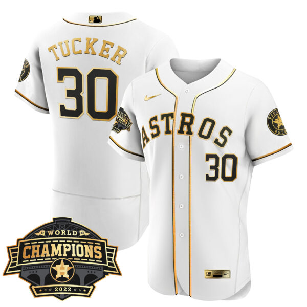 Women's Houston Astros 2022 World Series Champions Patch Limited Jersey - All Stitched - Image 41