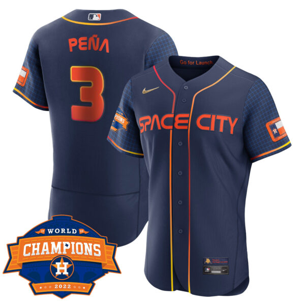 Women's Houston Astros 2022 World Series Champions Patch Limited Jersey - All Stitched - Image 22