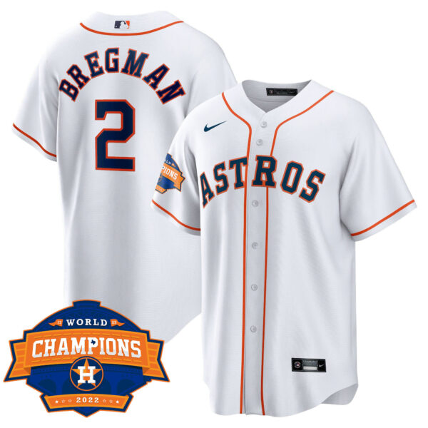 Youth's Houston Astros 2022 World Series Champions Patch Limited Jersey - All Stitched - Image 51