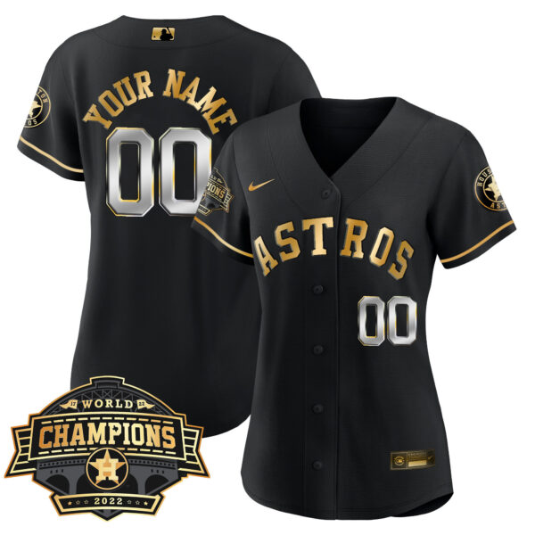 Houston Astros 2022 Champions Limited Custom Name And Number Jersey - All Stitched - Image 3