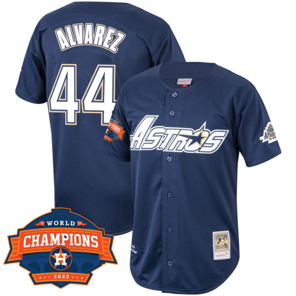 Houston Astros Mitchell & Ness Cooperstown 2022 Champions Limited Jersey - All Stitched - Image 4