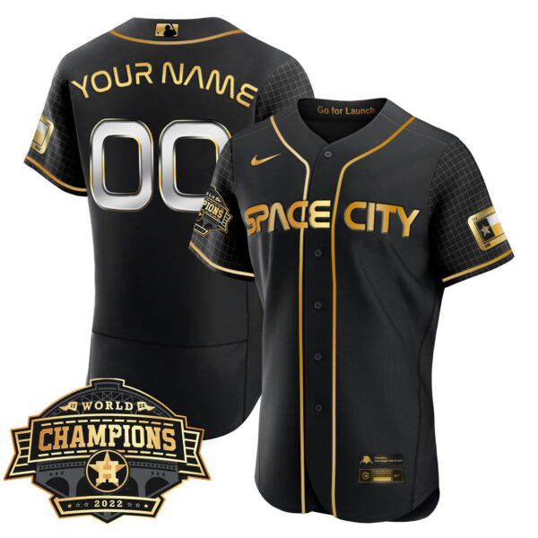 Houston Astros 2022 Champions Limited Custom Name And Number Jersey - All Stitched - Image 7