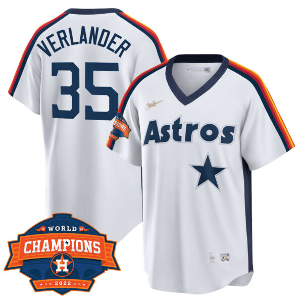 Houston Astros Home Cooperstown 2022 Champions Limited Player Jersey - All Stitched - Image 5