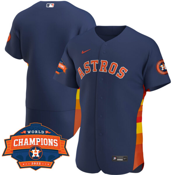 Women's Houston Astros Alternate Navy 2022 Champions Limited Player Jersey - All Stitched - Image 14