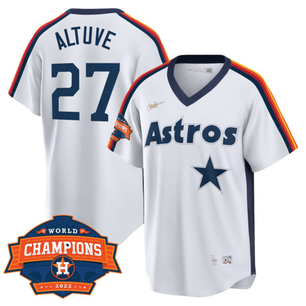 Houston Astros Home Cooperstown 2022 Champions Limited Player Jersey - All Stitched - Image 3