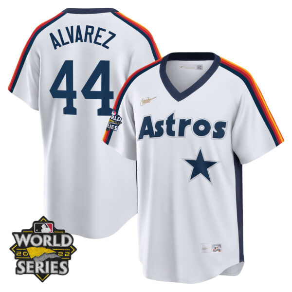 Houston Astros Home Cooperstown 2022 World Series Player Jersey - All Stitched - Image 4