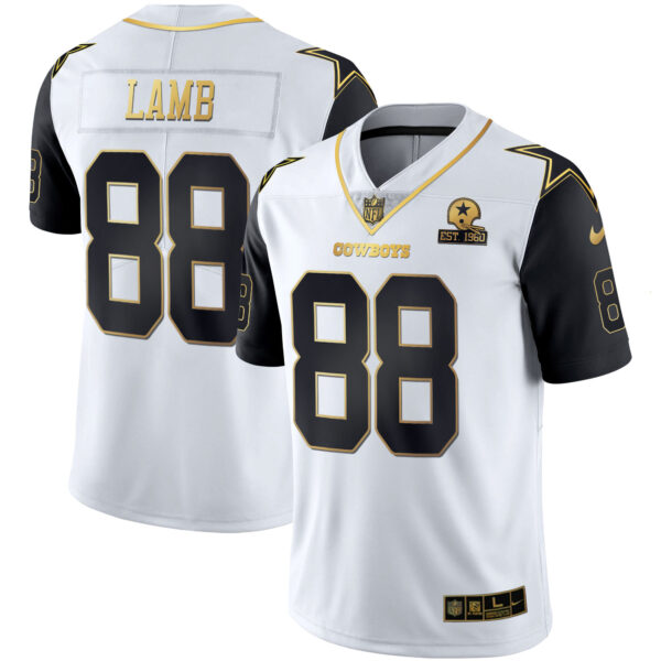 Men's Cowboys Color Rush Vapor Black & White Gold Limited - All Stitched - Image 5