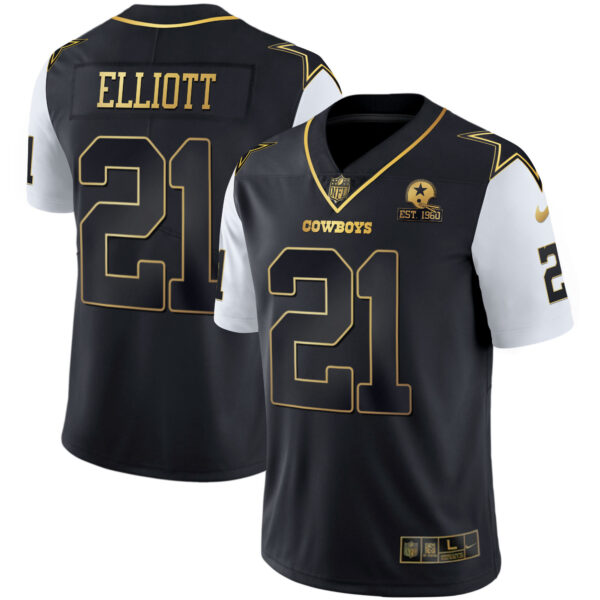 Men's Cowboys Color Rush Vapor Black & White Gold Limited - All Stitched - Image 13