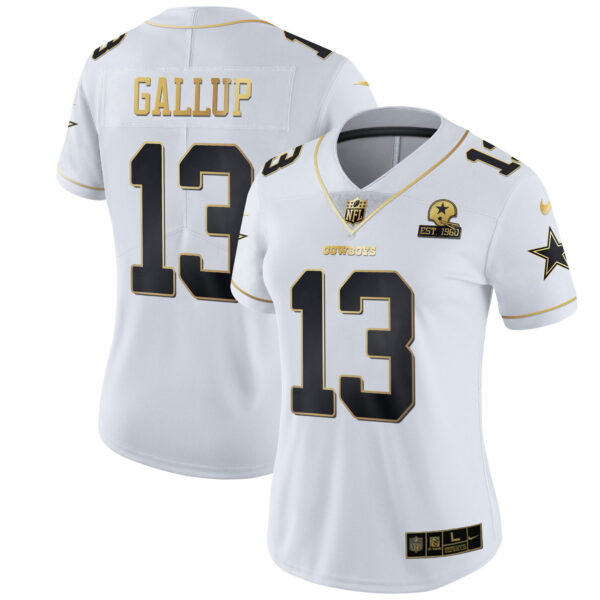 Women's Cowboys Black Gold & White Gold - All Stitched - Image 4
