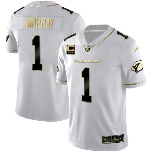 Men's Arizona Cardinals Black Gold & White Gold Vapor Limited Jersey - All Stitched - Image 6