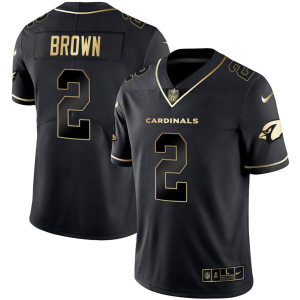 Men's Arizona Cardinals Black Gold & White Gold Vapor Limited Jersey - All Stitched - Image 15