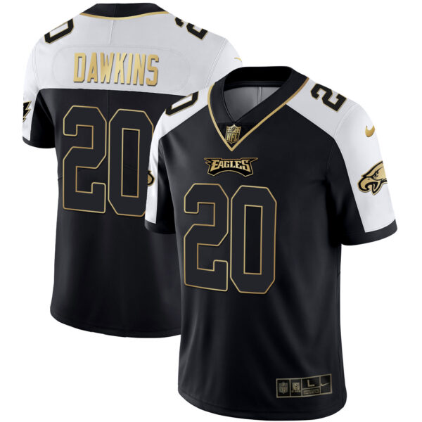 Men's Eagles Alternate Vapor Black Gold Limited - All Stitched - Image 5