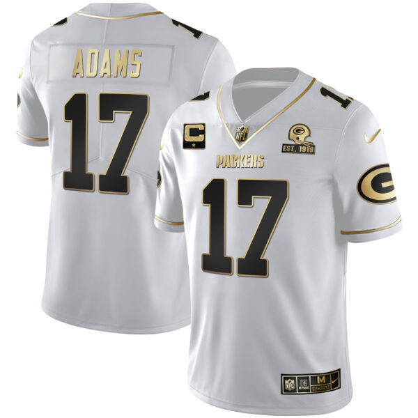 Men's Packers White Gold & Black Gold Est 1919 Patch - All Stitched - Image 4