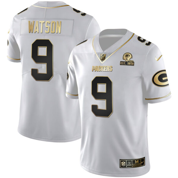 Men's Packers White Gold & Black Gold Est 1919 Patch - All Stitched - Image 3