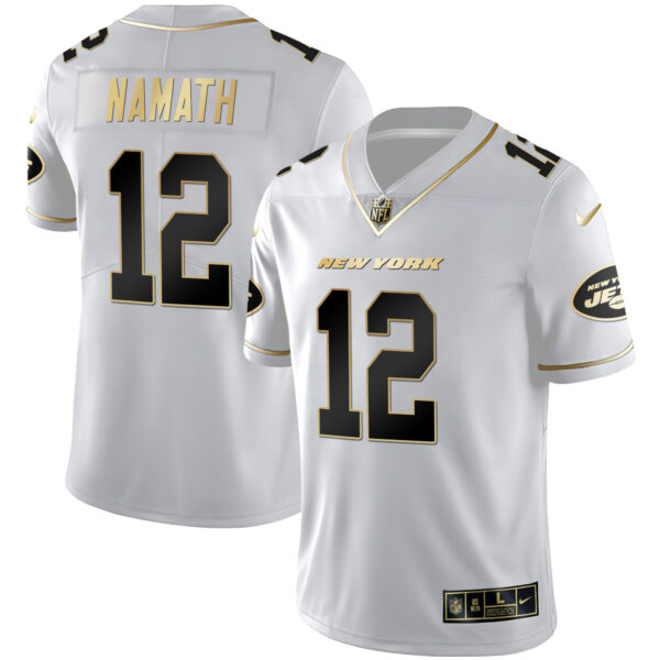 Men's Jets Black Gold & White Gold Vapor Limited - All Stitched - Image 4