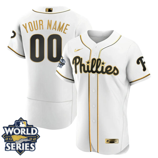 Philadelphia Phillies 2022 World Series Custom Jersey - All Stitched - Image 3