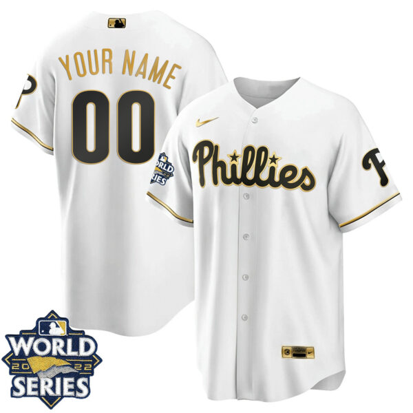 Philadelphia Phillies 2022 World Series Custom Jersey - All Stitched - Image 4
