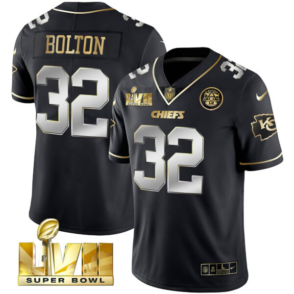 Youth's Chiefs Super Bowl Vapor Gold Jersey - All Stitched - Image 3
