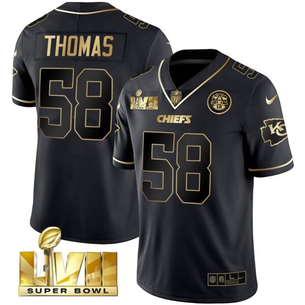 Youth's Chiefs Super Bowl Vapor Gold Jersey - All Stitched - Image 13