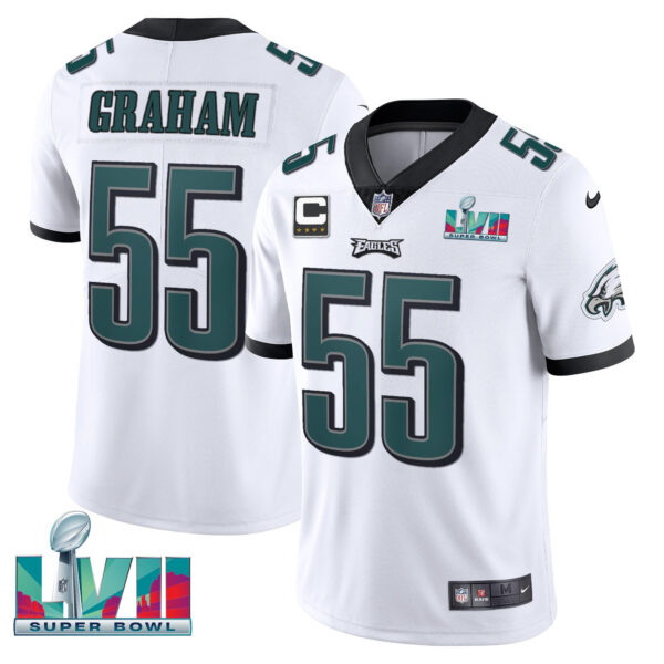 Youth's Eagles Super Bowl Patch Vapor Jersey - All Stitched - Image 22