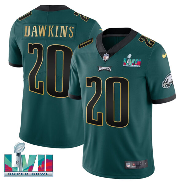 Youth's Eagles Super Bowl Patch Vapor Jersey - All Stitched - Image 5