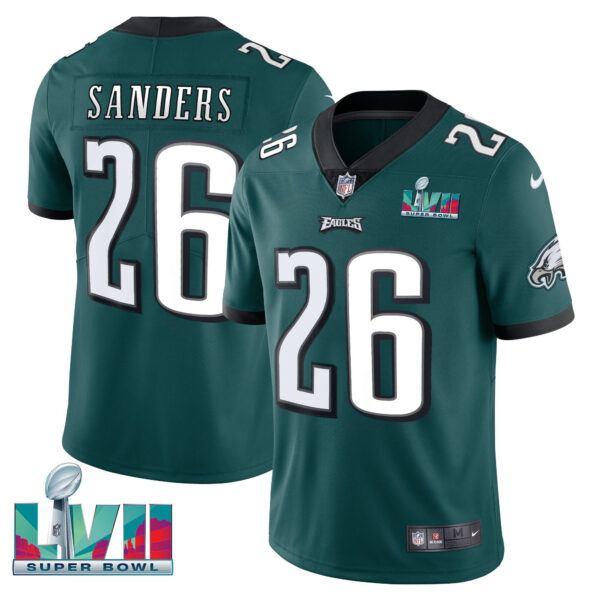 Youth's Eagles Super Bowl Patch Vapor Jersey - All Stitched - Image 18
