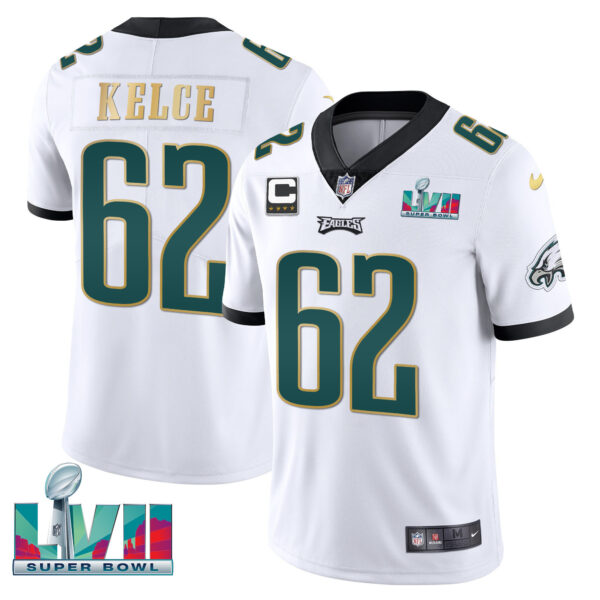 Youth's Eagles Super Bowl Patch Vapor Jersey - All Stitched - Image 61