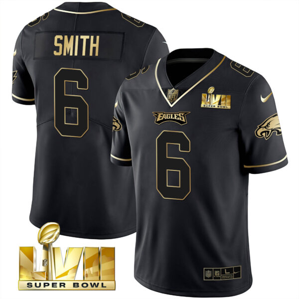 Youth's Eagles Super Bowl Vapor Gold Jersey - All Stitched - Image 2