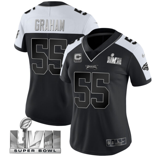 Women's Eagles Super Bowl LVII Alternate Jersey - All Stitched - Image 4