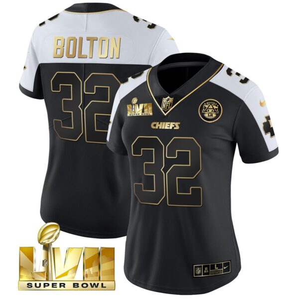 Women's Chiefs Super Bowl Vapor Gold Jersey - All Stitched - Image 27