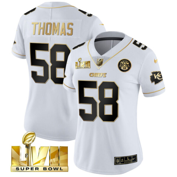 Women's Chiefs Super Bowl Vapor Gold Jersey - All Stitched - Image 21