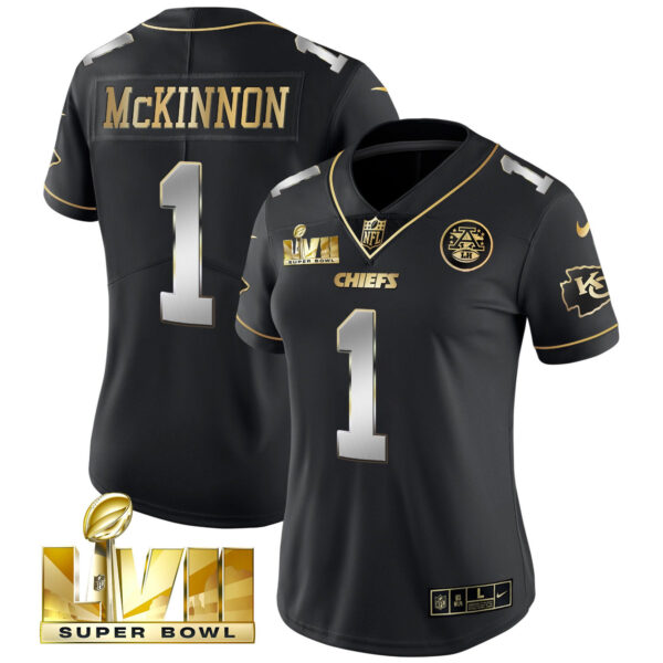 Women's Chiefs Super Bowl Vapor Gold Jersey - All Stitched - Image 8