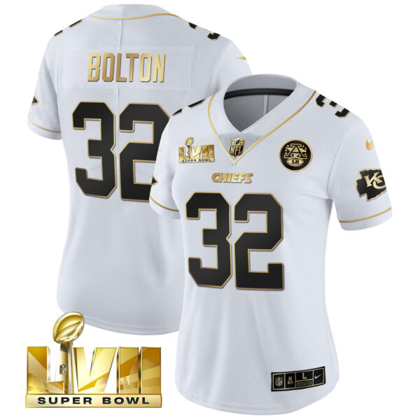 Women's Chiefs Super Bowl Vapor Gold Jersey - All Stitched - Image 19