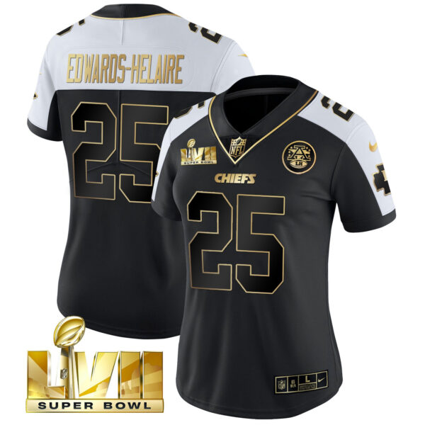 Women's Chiefs Super Bowl Vapor Gold Jersey - All Stitched - Image 31