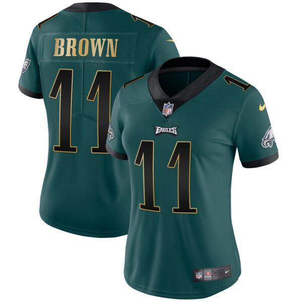 Women's Eagles Gold Trim Vapor Player Jersey - All Stitched - Image 6