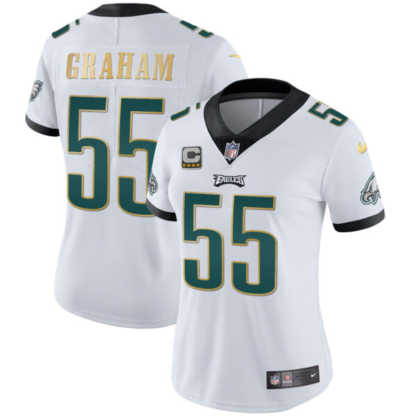 Women's Eagles Gold Trim Vapor Player Jersey - All Stitched - Image 22